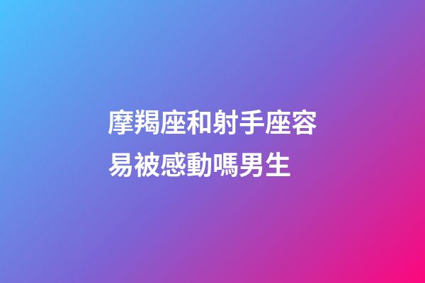 摩羯座和射手座容易被感動嗎男生-第1張-星座運勢-玄機派