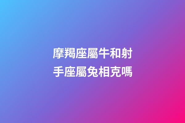 摩羯座屬牛和射手座屬兔相克嗎-第1張-星座運(yùn)勢(shì)-玄機(jī)派