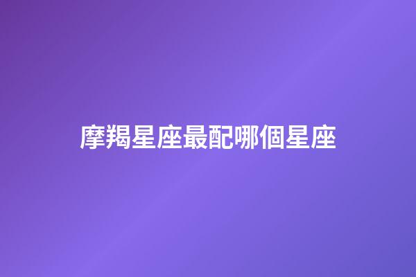 摩羯星座最配哪個星座-第1張-星座運勢-玄機派