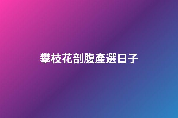 攀枝花剖腹產選日子