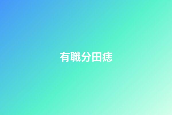 有職分田痣