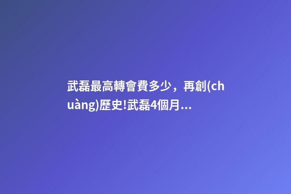 武磊最高轉會費多少，再創(chuàng)歷史!武磊4個月身價又翻倍已漲至1千萬歐-第1張-觀點-玄機派