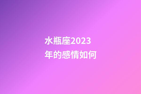 水瓶座2023年的感情如何-第1張-星座運(yùn)勢-玄機(jī)派