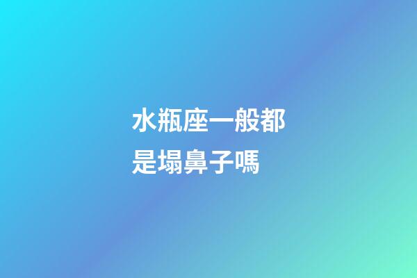 水瓶座一般都是塌鼻子嗎