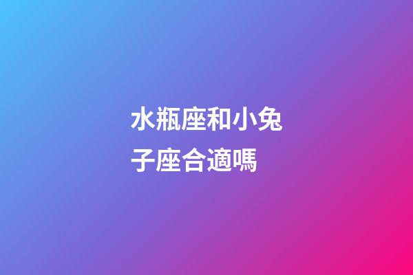水瓶座和小兔子座合適嗎-第1張-星座運勢-玄機派