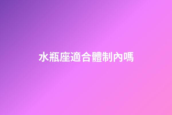 水瓶座適合體制內嗎