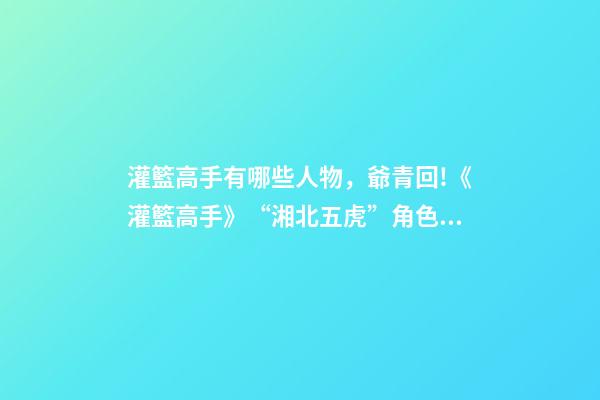 灌籃高手有哪些人物，爺青回!《灌籃高手》“湘北五虎”角色海報曝光-第1張-觀點-玄機(jī)派