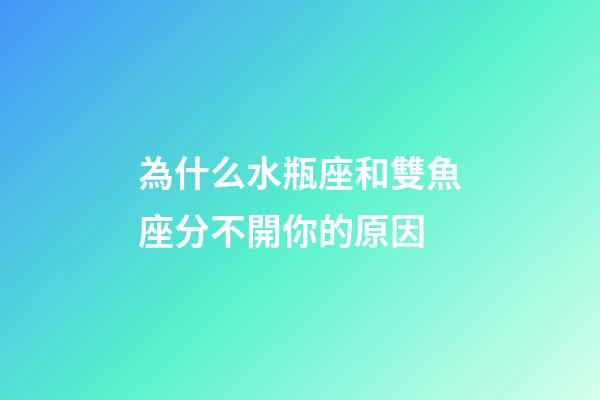 為什么水瓶座和雙魚座分不開你的原因-第1張-星座運勢-玄機派
