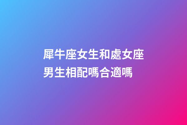 犀牛座女生和處女座男生相配嗎合適嗎-第1張-星座運勢-玄機派
