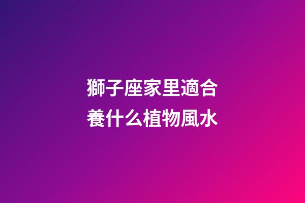 獅子座家里適合養什么植物風水-第1張-星座運勢-玄機派