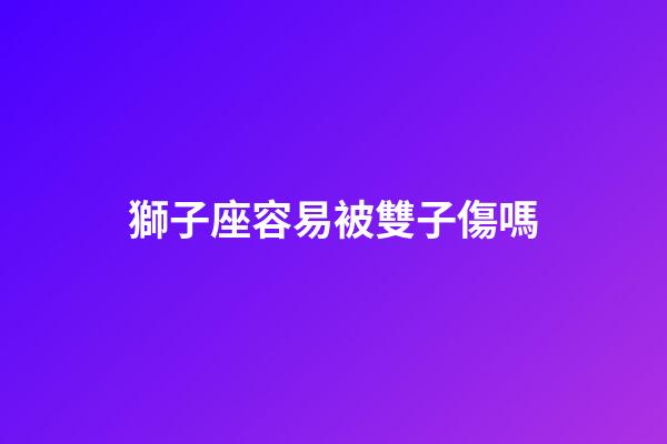 獅子座容易被雙子傷嗎-第1張-星座運勢-玄機派