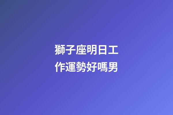 獅子座明日工作運勢好嗎男-第1張-星座運勢-玄機派