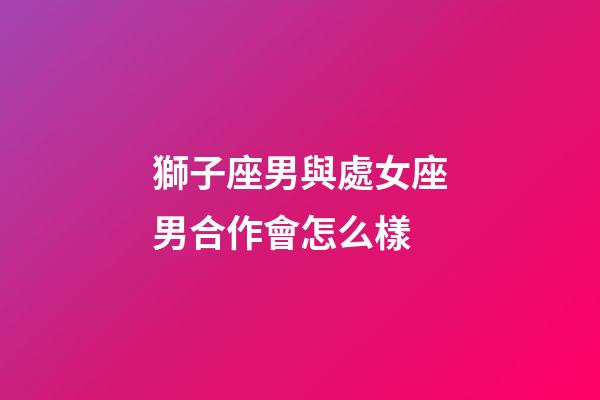 獅子座男與處女座男合作會怎么樣-第1張-星座運勢-玄機派