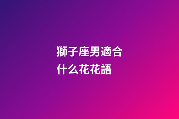 獅子座男適合什么花花語-第1張-星座運勢-玄機派
