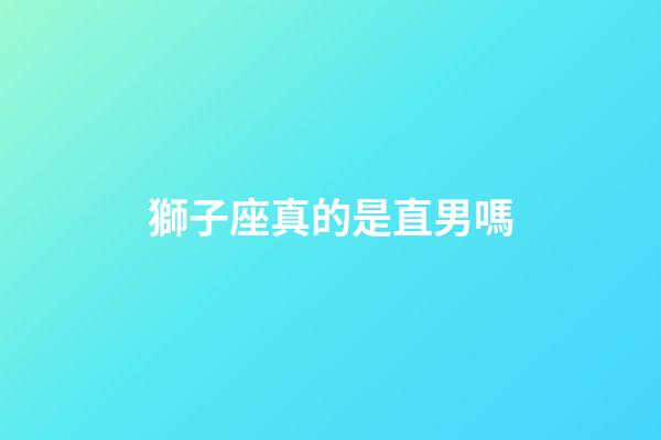 獅子座真的是直男嗎-第1張-星座運勢-玄機派
