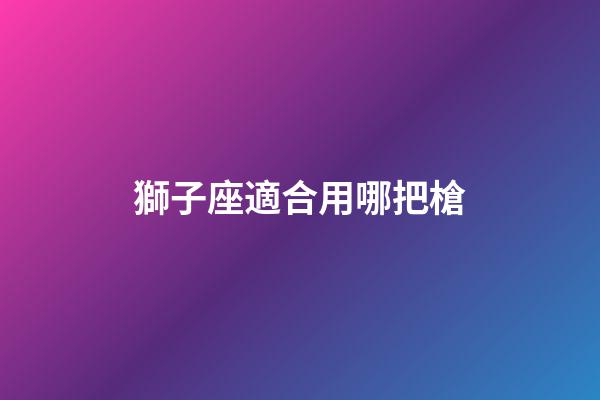 獅子座適合用哪把槍-第1張-星座運勢-玄機派