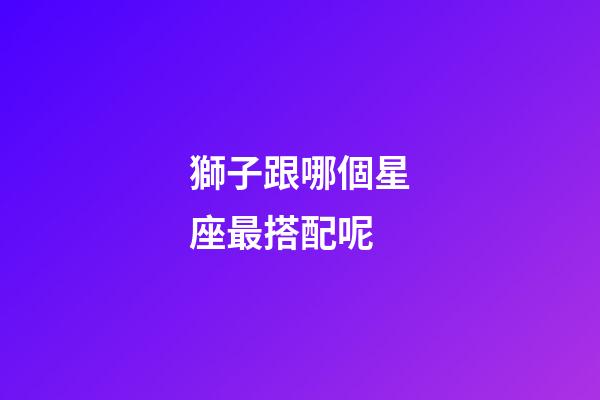 獅子跟哪個星座最搭配呢-第1張-星座運勢-玄機派