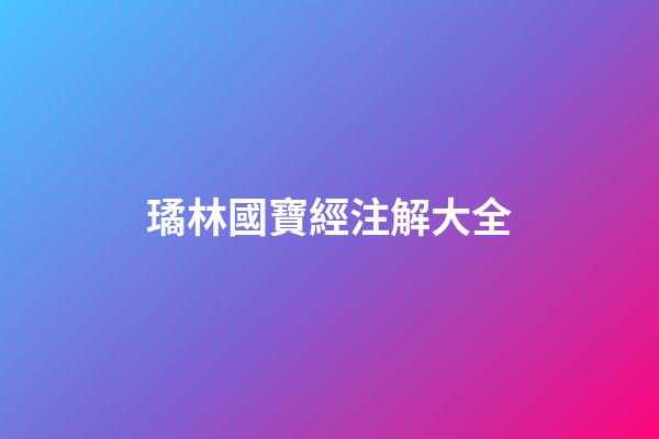 璚林國寶經注解大全