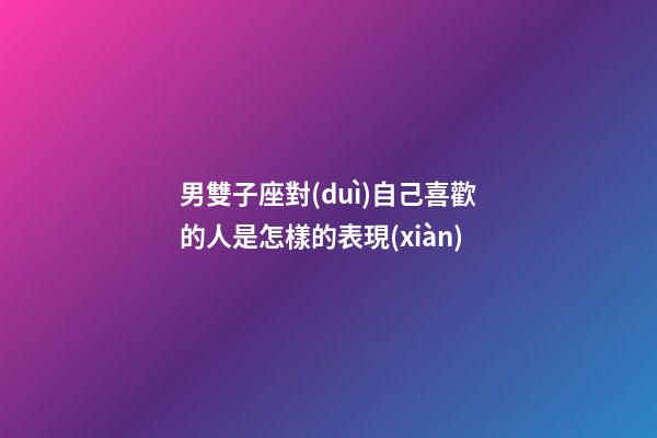 男雙子座對(duì)自己喜歡的人是怎樣的表現(xiàn)-第1張-星座運(yùn)勢(shì)-玄機(jī)派