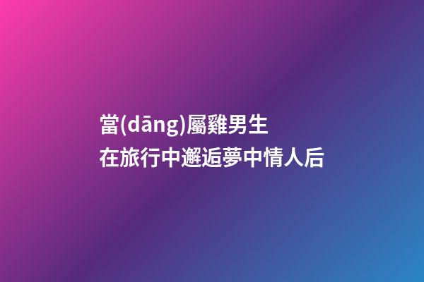 當(dāng)屬雞男生在旅行中邂逅夢中情人后
