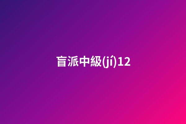 盲派中級(jí)12