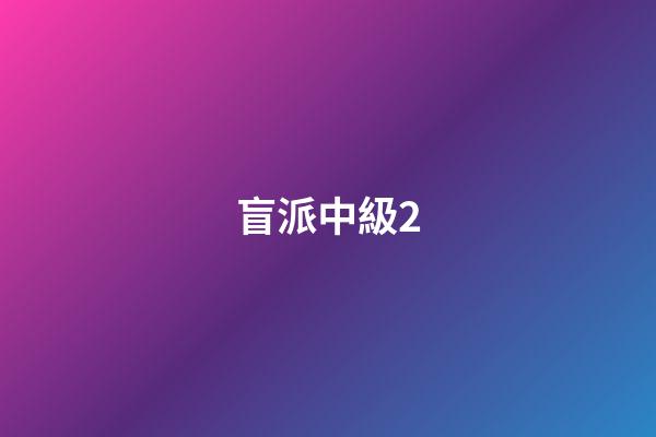 盲派中級2