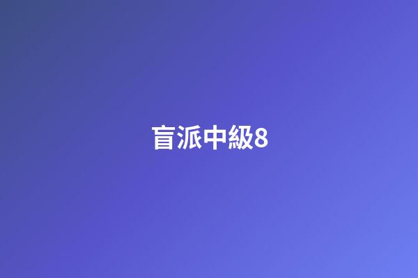 盲派中級8