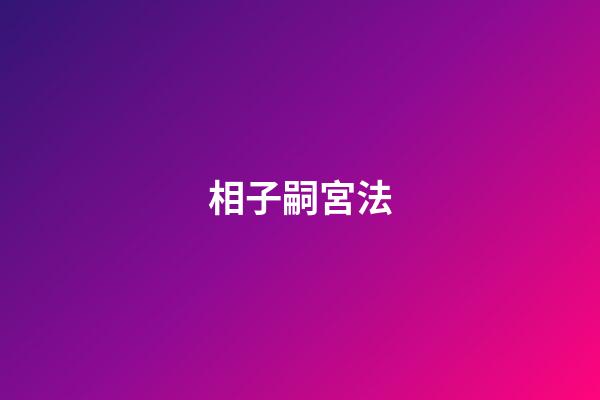 相子嗣宮法