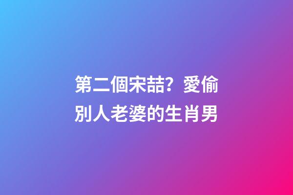 第二個宋喆？愛偷別人老婆的生肖男