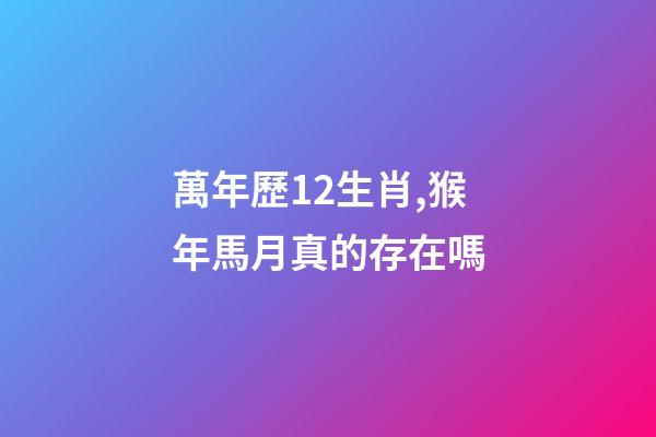 萬年歷12生肖,猴年馬月真的存在嗎-第1張-觀點-玄機派