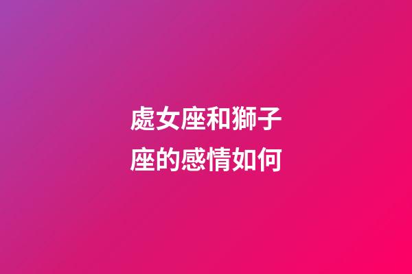 處女座和獅子座的感情如何-第1張-星座運(yùn)勢(shì)-玄機(jī)派