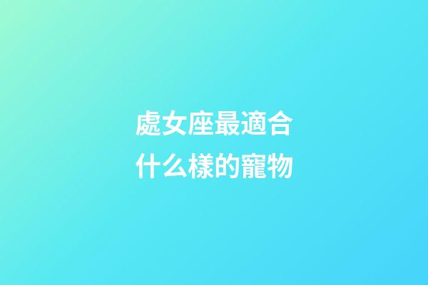 處女座最適合什么樣的寵物-第1張-星座運勢-玄機派