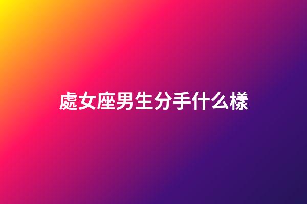 處女座男生分手什么樣-第1張-星座運(yùn)勢-玄機(jī)派