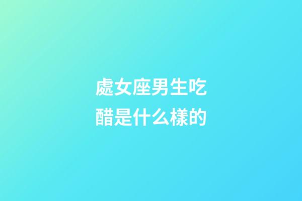 處女座男生吃醋是什么樣的-第1張-星座運勢-玄機派