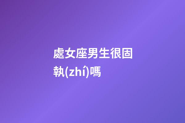 處女座男生很固執(zhí)嗎-第1張-星座運勢-玄機派