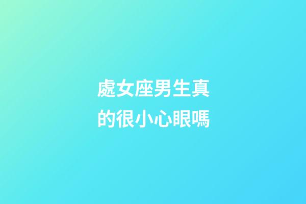 處女座男生真的很小心眼嗎-第1張-星座運勢-玄機派