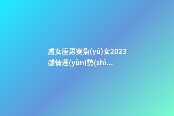 處女座男雙魚(yú)女2023感情運(yùn)勢(shì)如何-第1張-星座運(yùn)勢(shì)-玄機(jī)派