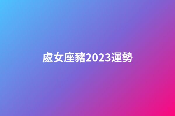 處女座豬2023運勢-第1張-星座運勢-玄機派