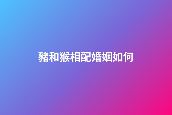 豬和猴相配婚姻如何（幾月份的豬和猴不沖）-第1張-星座運勢-玄機派