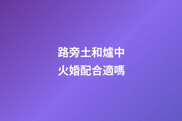 路旁土和爐中火婚配合適嗎