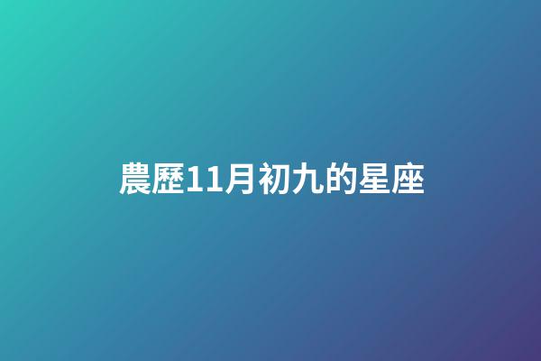 農歷11月初九的星座-第1張-星座運勢-玄機派