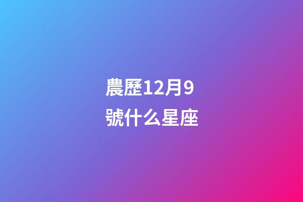 農歷12月9號什么星座-第1張-星座運勢-玄機派
