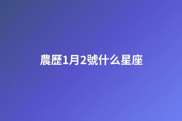 農歷1月2號什么星座-第1張-星座運勢-玄機派