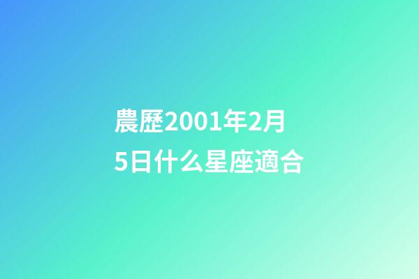 農歷2001年2月5日什么星座適合-第1張-星座運勢-玄機派