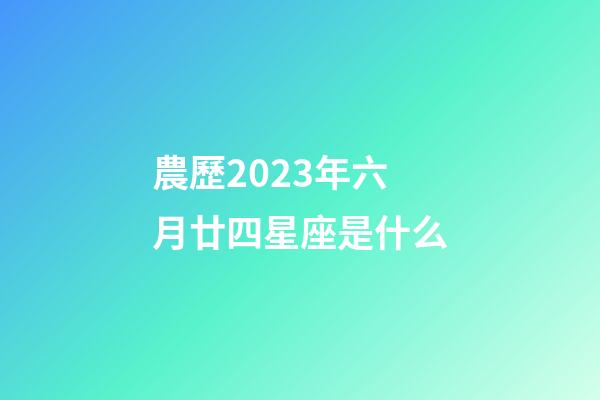 農歷2023年六月廿四星座是什么-第1張-星座運勢-玄機派