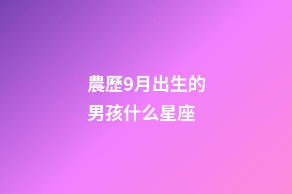 農歷9月出生的男孩什么星座-第1張-星座運勢-玄機派