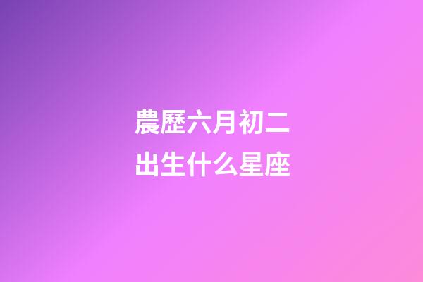 農歷六月初二出生什么星座-第1張-星座運勢-玄機派