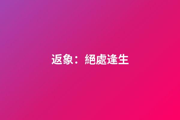 返象：絕處逢生