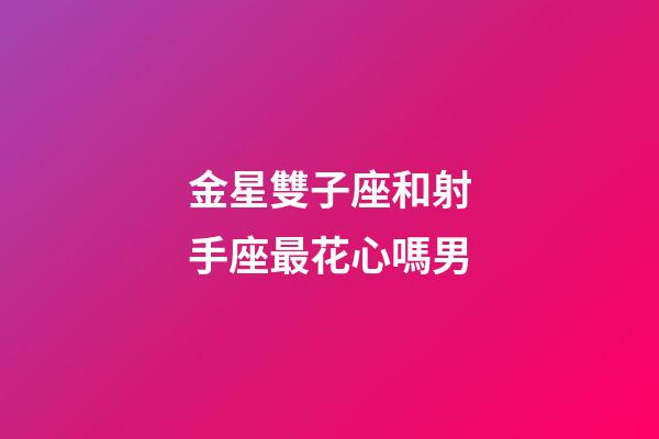 金星雙子座和射手座最花心嗎男-第1張-星座運勢-玄機派