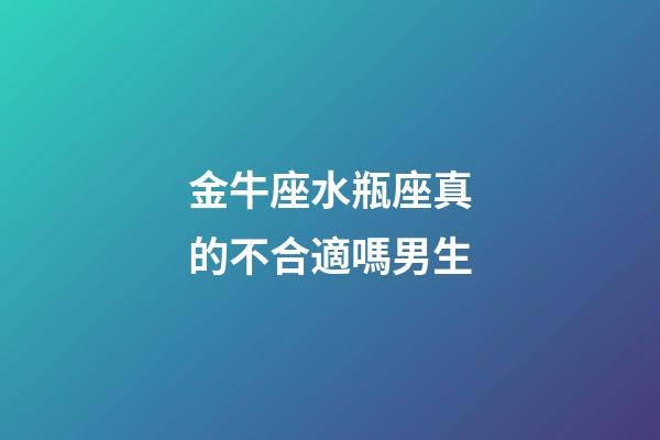 金牛座水瓶座真的不合適嗎男生-第1張-星座運勢-玄機派